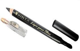 Lápis delineador para olhos Vinyx jumbo preto com apontador